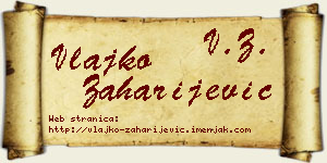 Vlajko Zaharijević vizit kartica